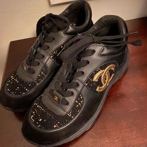 Chanel logo sneakers